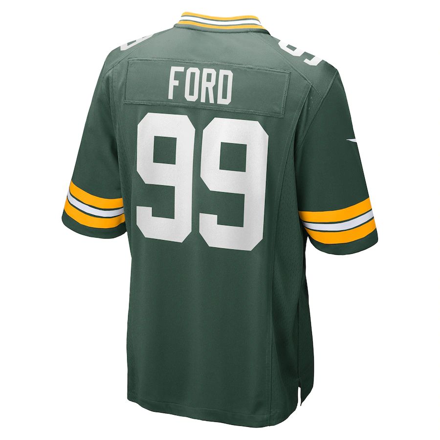 GB.Packers #99 Jonathan Ford Green Game Player Jersey Stitched American Football Jerseys - Main View