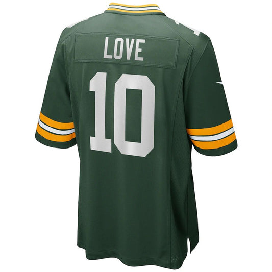 GB.Packers #10 Jordan Love Green Game Jersey Stitched American Football Jerseys - Main View