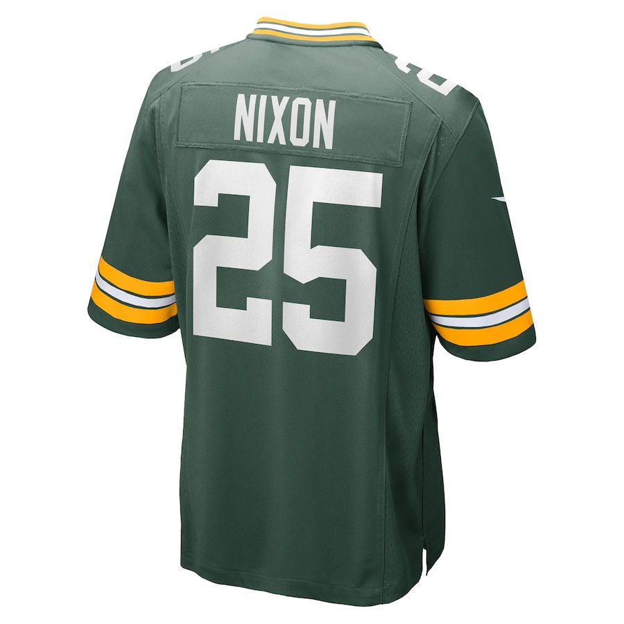 GB.Packers #25 Keisean Nixon Green Game Player Jersey Stitched American Football Jerseys - Main View