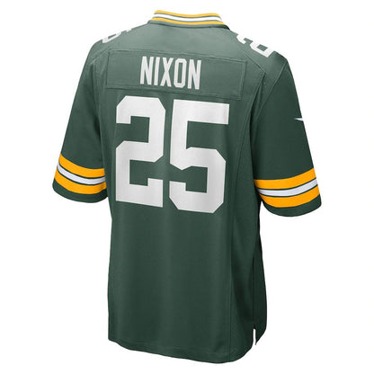 GB.Packers #25 Keisean Nixon Green Game Player Jersey Stitched American Football Jerseys - Main View