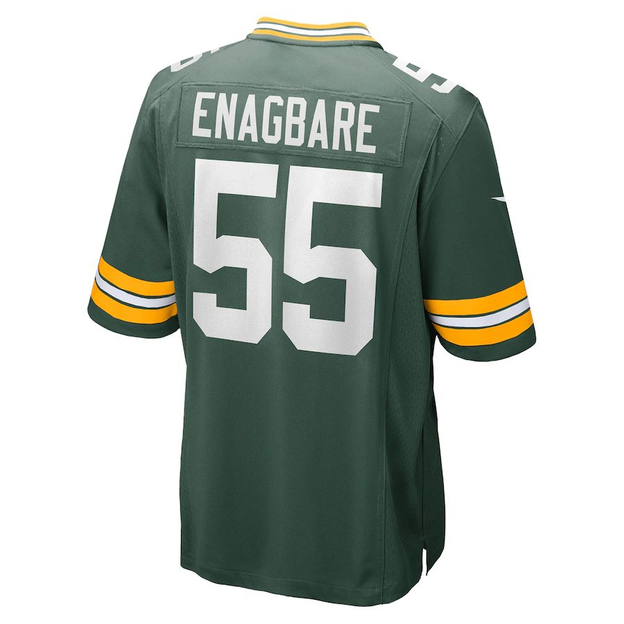 GB.Packers #55 Kingsley Enagbare Green Game Player Jersey Stitched American Football Jerseys - Main View