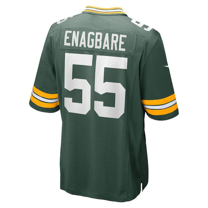 GB.Packers #55 Kingsley Enagbare Green Game Player Jersey Stitched American Football Jerseys - Main View