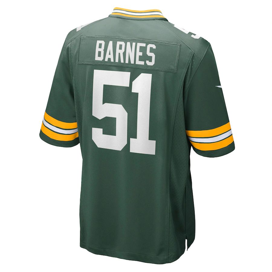 GB.Packers #51 Krys Barnes Green Game Player Jersey Stitched American Football Jerseys - Main View