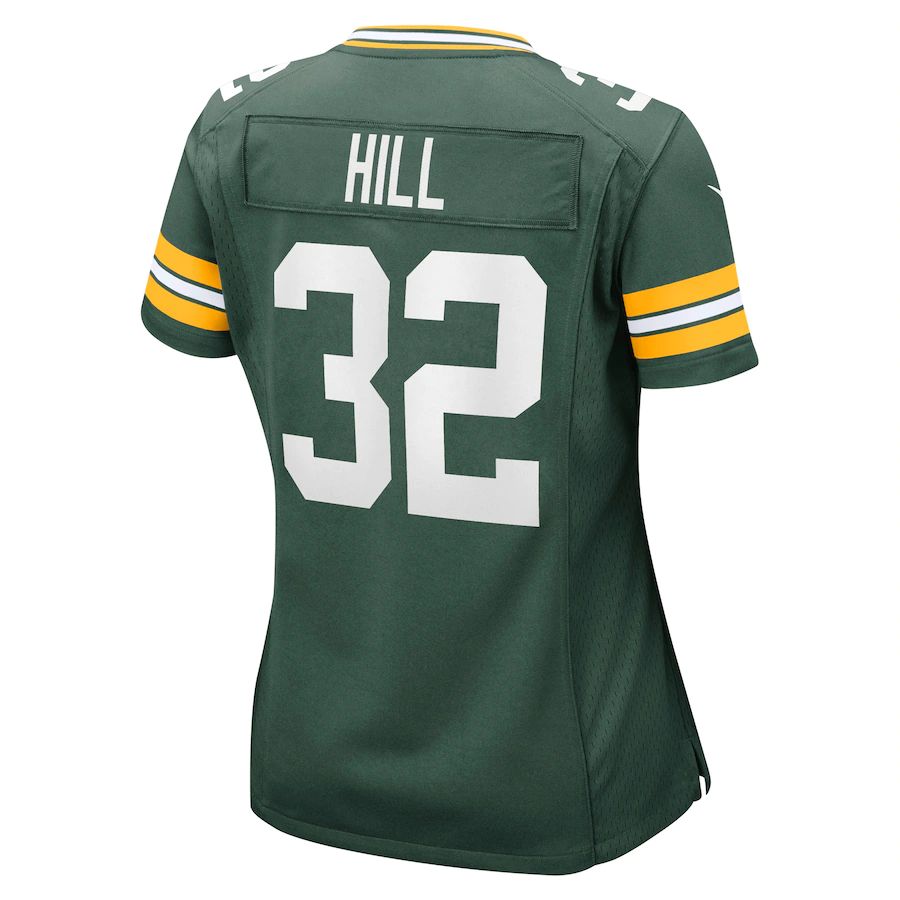 GB.Packers #32 Kylin Hill Green Game Jersey Stitched American Football Jerseys - Main View