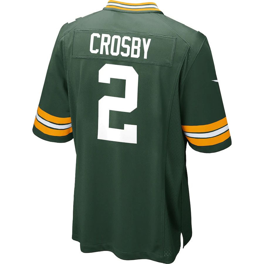 GB.Packers #2 Mason Crosby Green Game Jersey Stitched American Football Jerseys - Main View