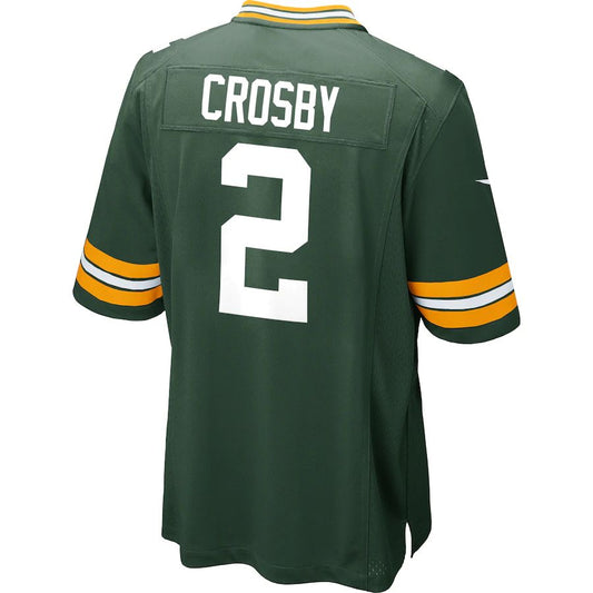 GB.Packers #2 Mason Crosby Green Game Jersey Stitched American Football Jerseys - Main View