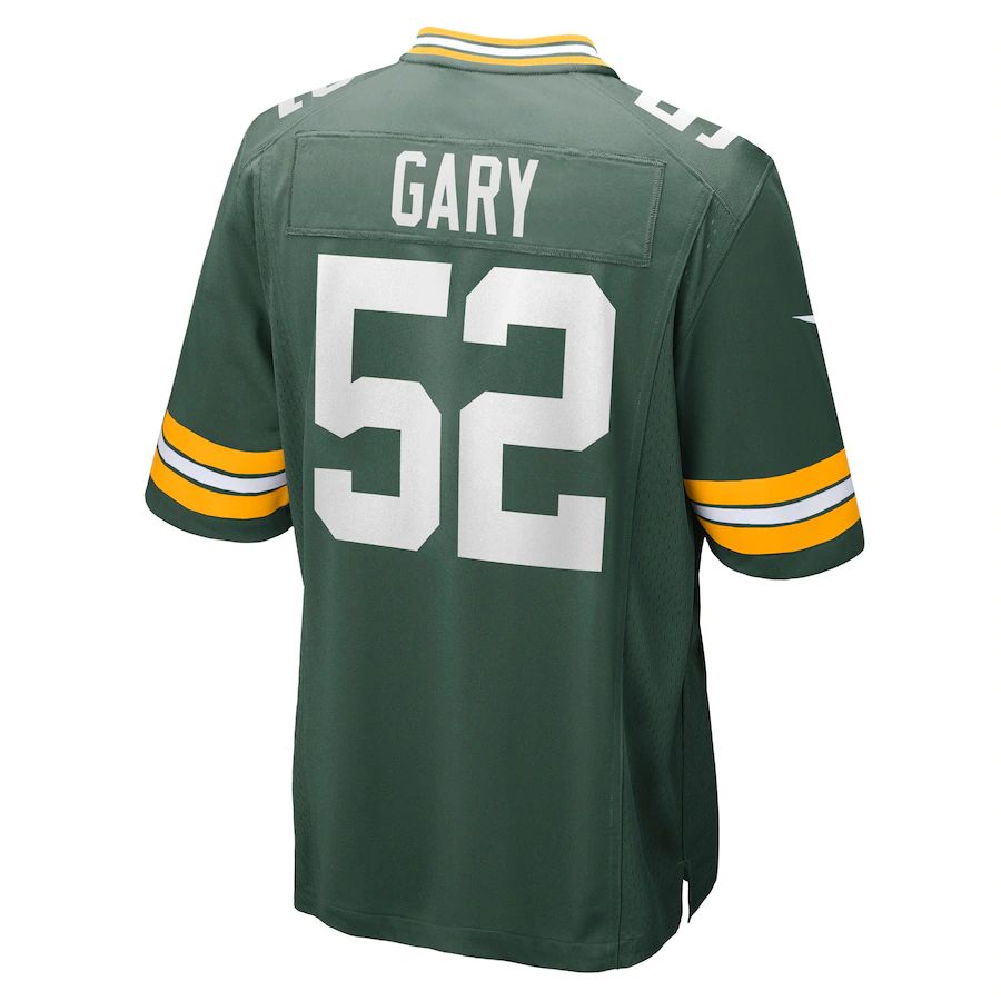 GB.Packers #52 Rashan Gary Green Game Jersey Stitched American Football Jerseys - Main View