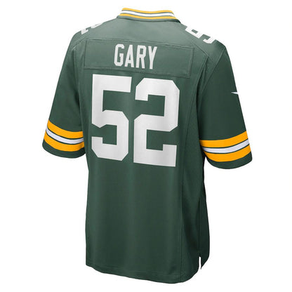 GB.Packers #52 Rashan Gary Green Game Jersey Stitched American Football Jerseys - Main View