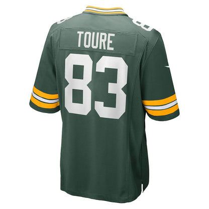 GB.Packers #83 Samori Toure Green Game Player Jersey Stitched American Football Jerseys - Main View