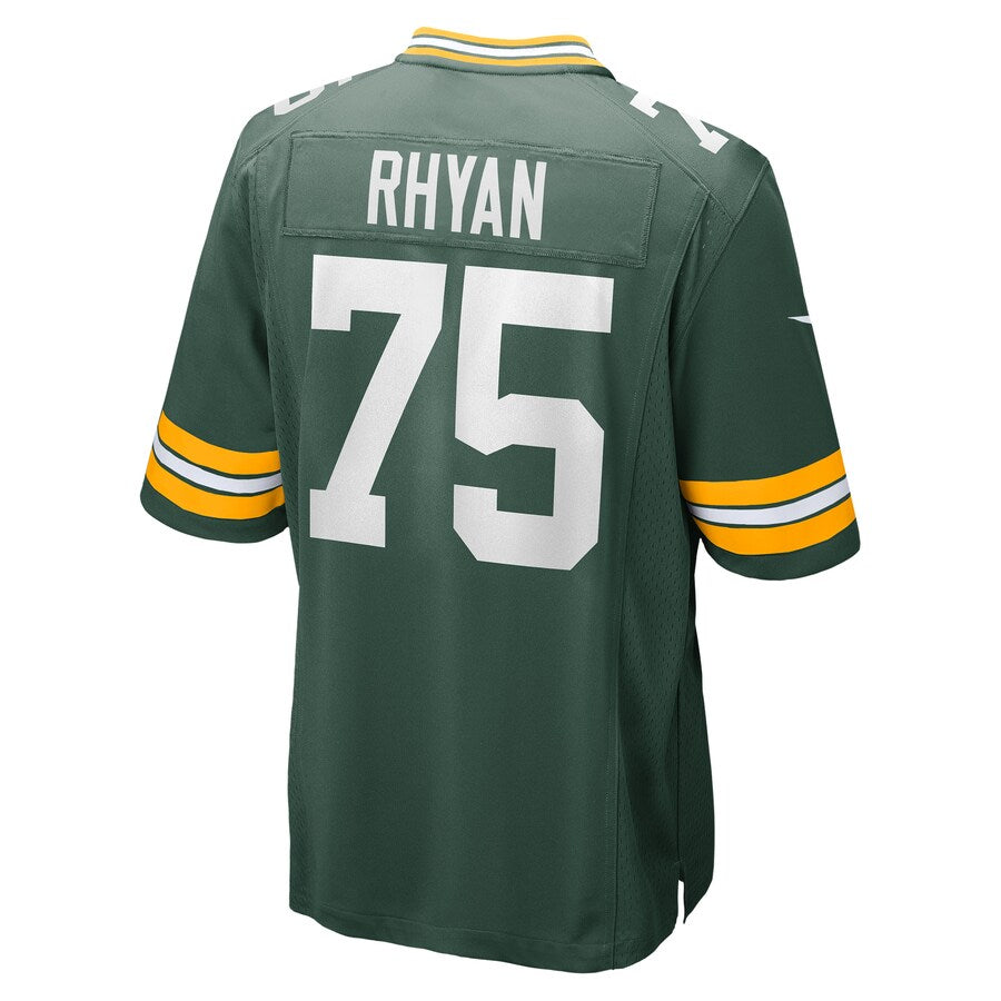 GB.Packers #75 Sean Rhyan Green Game Player Jersey Stitched American Football Jerseys - Main View
