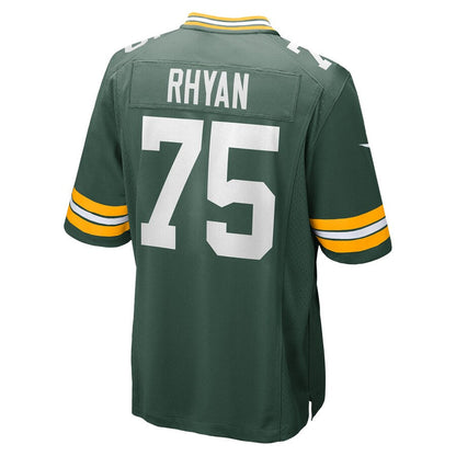GB.Packers #75 Sean Rhyan Green Game Player Jersey Stitched American Football Jerseys - Main View