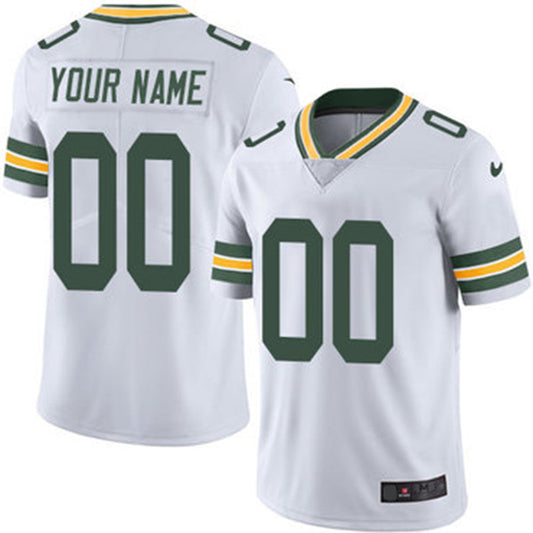 Custom GB.Packers White Vapor Untouchable Player Limited Jersey Stitched American Football Jerseys - Main View