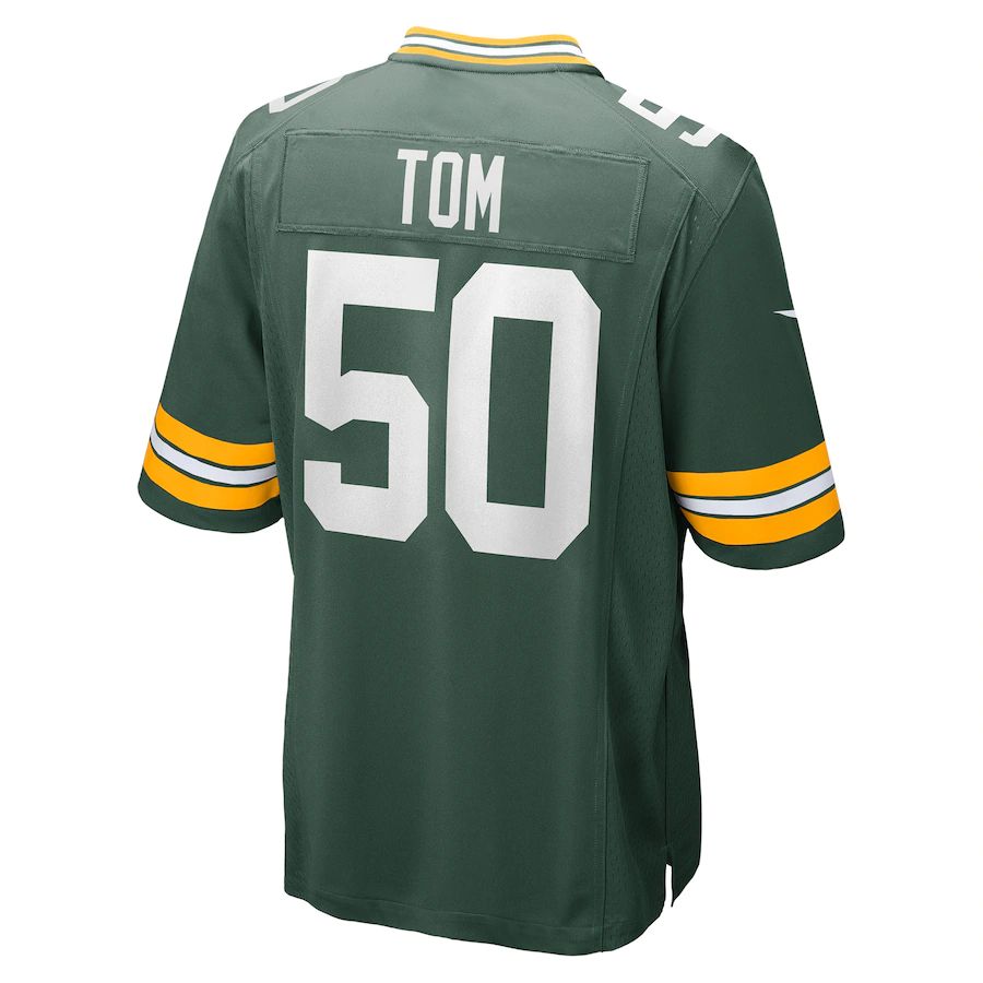 GB.Packers #50 Zach Tom Green Game Player Jersey Stitched American Football Jerseys - Main View