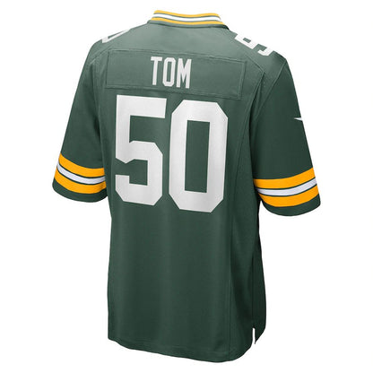 GB.Packers #50 Zach Tom Green Game Player Jersey Stitched American Football Jerseys - Main View