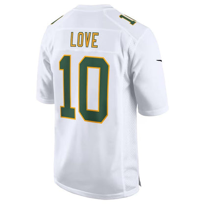 GB.Packers #10 Jordan Love White Fashion Game Jersey Football Jerseys - Main View