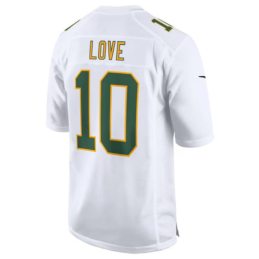 GB.Packers #10 Jordan Love White Fashion Game Jersey Football Jerseys - Main View