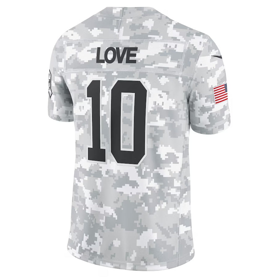 GB.Packers #10 Jordan Love Arctic Camo 2024 Salute to Service Limited Stitched American Football Jerseys - Main View