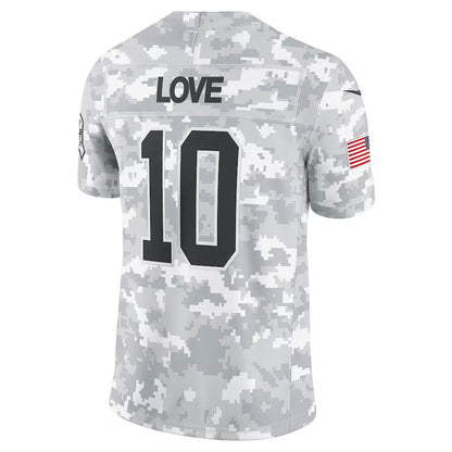 GB.Packers #10 Jordan Love Arctic Camo 2024 Salute to Service Limited Stitched American Football Jerseys - Main View