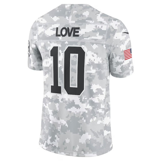 GB.Packers #10 Jordan Love Arctic Camo 2024 Salute to Service Limited Stitched American Football Jerseys - Main View