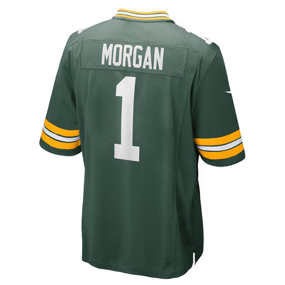 GB.Packers #1 Jordan Morgan 2024 Draft First Round Pick Player Game Jersey - Green American Football Jerseys - Main View