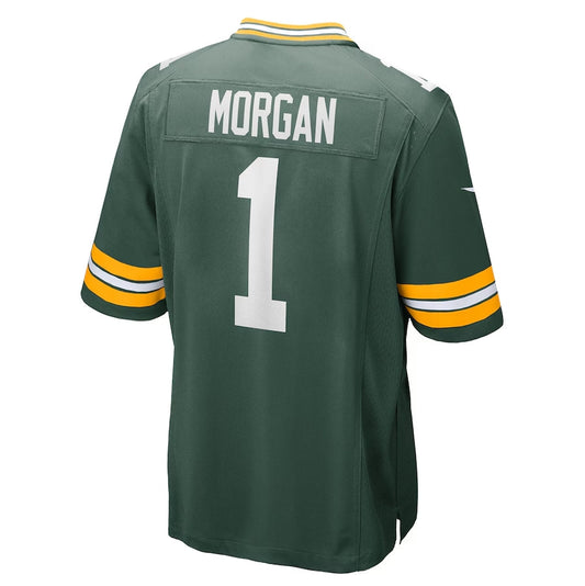 GB.Packers #1 Jordan Morgan 2024 Draft First Round Pick Player Game Jersey - Green American Football Jerseys - Main View