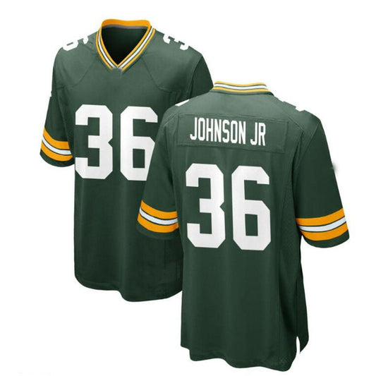 GB.Packers #36 Anthony Johnson Team Game Jersey - Green Stitched American Football Jerseys - Main View