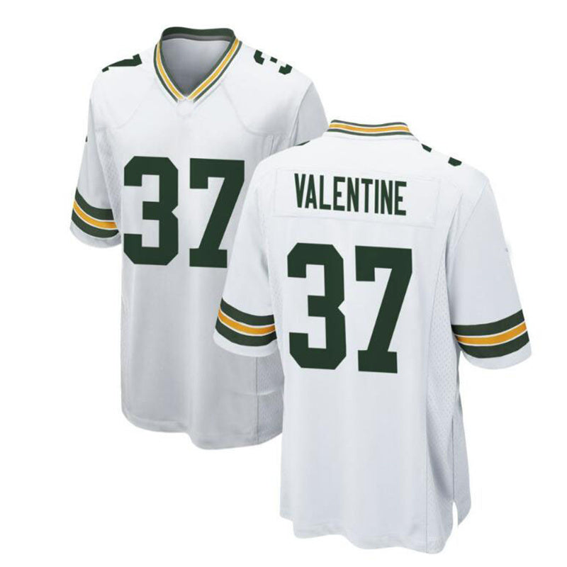 GB.Packers #37 Carrington Valentine Game Jersey - White Stitched American Football Jerseys - Main View