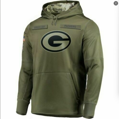 GB.Packers 2024 Salute To Service Club Pullover Hoodie Cheap sale Birthday and Christmas gifts Stitched American Football Jerseys - Main View