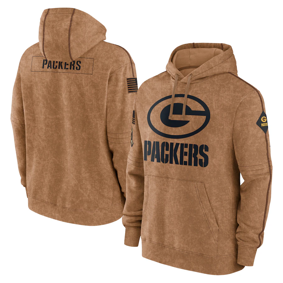 GB.Packers 2023 Salute To Service Club Pullover Hoodie Cheap sale Birthday and Christmas gifts Stitched American Football Jerseys - Main View