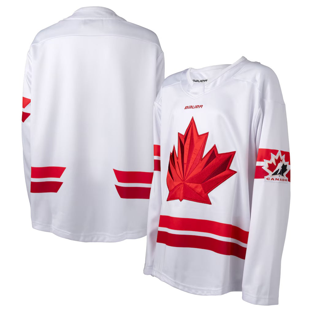 H.Canada White 2026 Replica Stitched American Hockey Jerseys - Main View