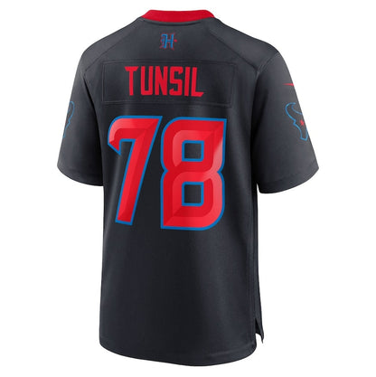 H.Texans 78 Laremy Tunsil Navy 2nd Alternate Game American Football Jersey - Main View