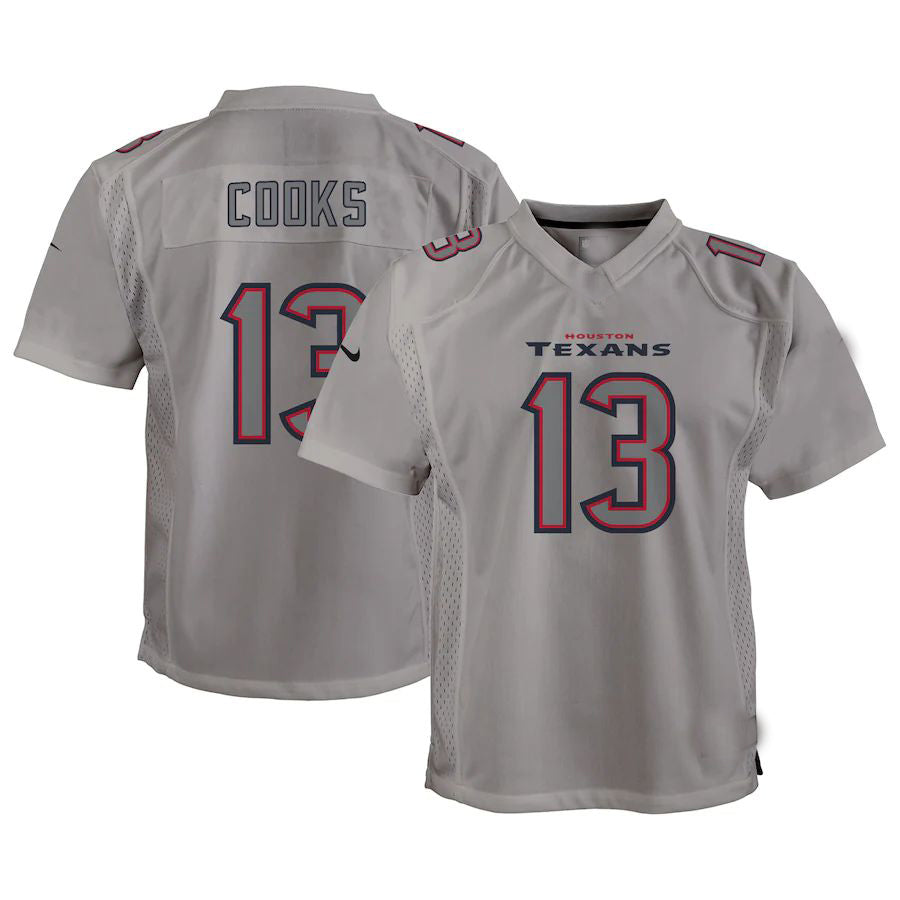 H.Texans #13 Brandin Cooks Gray Atmosphere Game Jersey Stitched American Football Jerseys - Main View