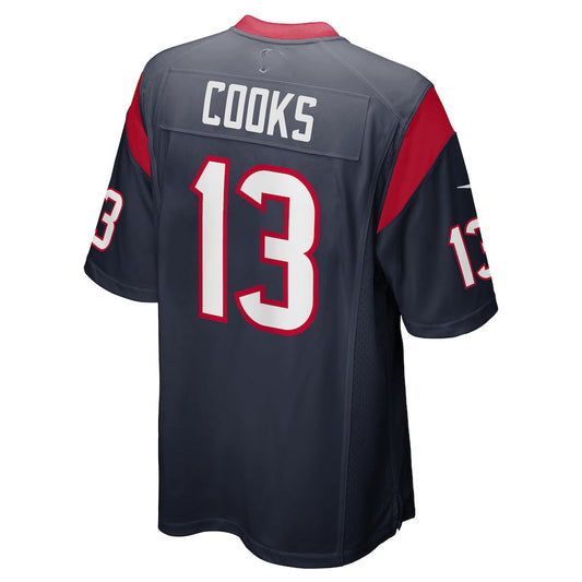 H.Texans #13 Brandin Cooks  Navy Game Jersey Stitched American Football Jerseys - Main View