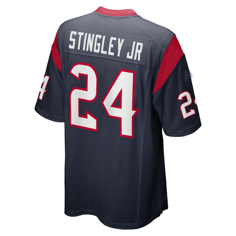 H.Texans #24 Derek Stingley Jr. Navy 2022 Draft First Round Pick Game Jersey Stitched American Football Jerseys - Main View
