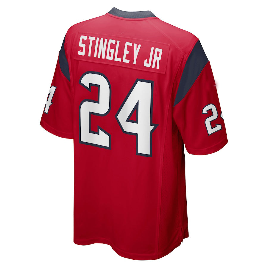 H.Texans #24 Derek Stingley Jr. Red Player Game Jersey Stitched American Football Jerseys - Main View
