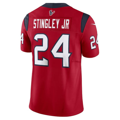 H.Texans #24 Derek Stingley Jr. Red Vapor F.U.S.E. Limited American Football Jersey - Main View