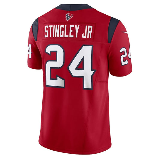 H.Texans #24 Derek Stingley Jr. Red Vapor F.U.S.E. Limited American Football Jersey - Main View