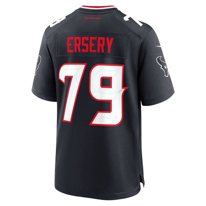 H.Texans #79 Aireontae Ersery Navy Team Game American Football Jersey - Main View