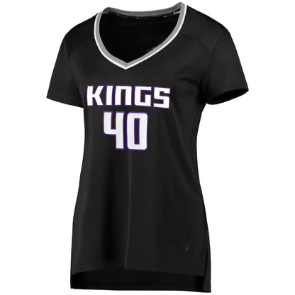 S.Kings #40 Harrison Barnes Fanatics Branded Women's Fast Break Player Replica Jersey Statement Edition Black Stitched American Basketball Jersey - Main View