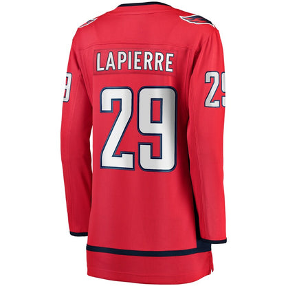 W.Capitals #29 Hendrix Lapierre Fanatics Branded Home Breakaway Player Jersey Red Stitched American Hockey Jerseys - Main View