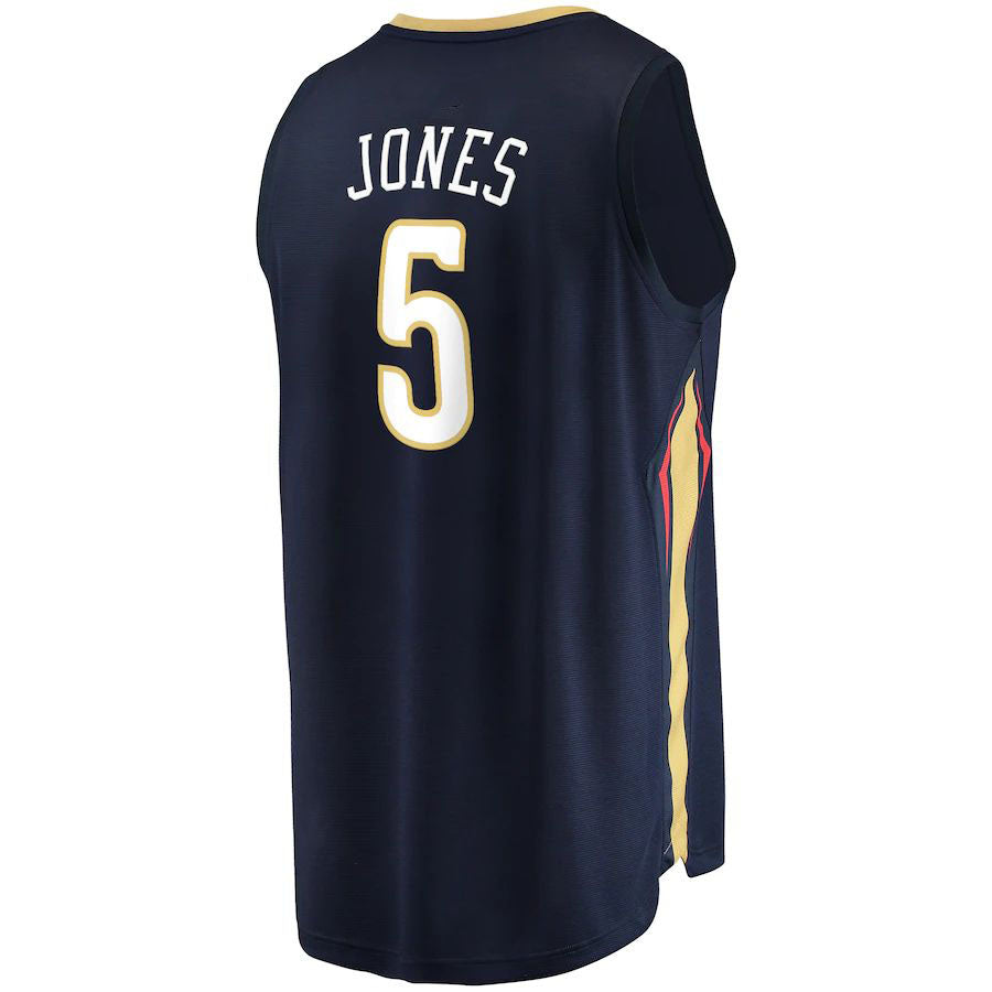 NO.Pelicans #5 Herbert Jones Fanatics Branded 2022-23 Fast Break Replica Jersey Icon Edition Icon Edition Navy Stitched American Basketball Jersey - Main View