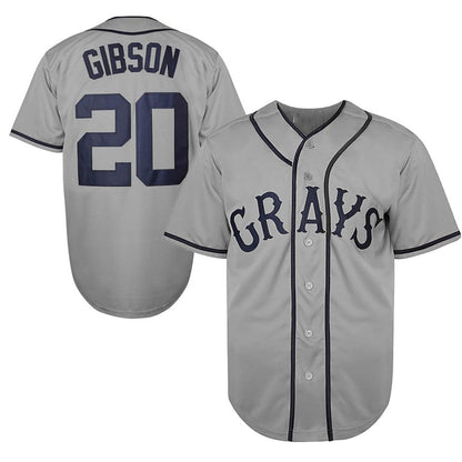 Homestead Grays #20 Josh Gibson National League Baseball Stitched Jersey - Main View