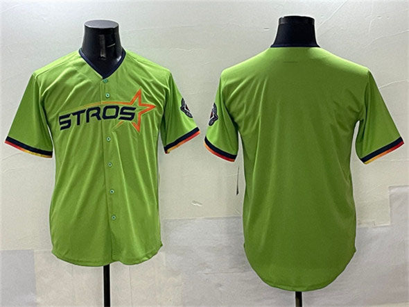 Houston Astros Blank Green 2025 City Connect Limited Stitched Baseball Jersey - Main View