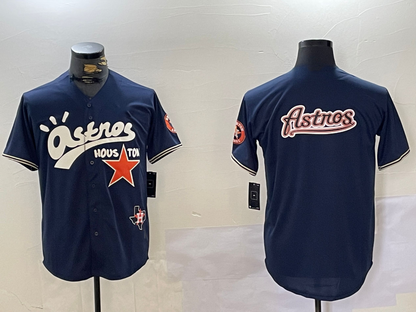 Houston Astros Blank Navy Cactus Jack Vapor Premier Stitched Baseball Jerseys - Main View