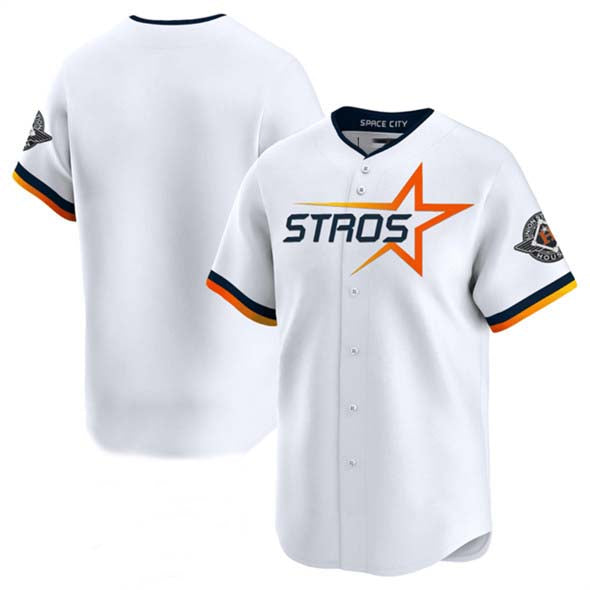 Houston Astros Blank White 2025 City Connect Limited Stitched Baseball Jersey - Main View