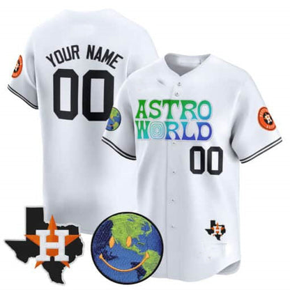 Custom Houston Astros Cactus Jack Astro World Vapor Premier Limited – All Stitched Baseball Jersey view 4