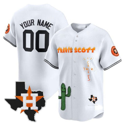 Custom Houston Astros Cactus Jack Patch Vapor Premier Limited – All Stitched Baseball Jersey view 5