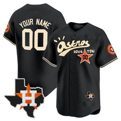 Custom Houston Astros Cactus Jack Style Vapor Premier Limited – All Stitched Baseball Jersey - Main View