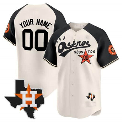 Custom Houston Astros Cactus Jack Style Vapor Premier Limited – All Stitched Baseball Jersey view 2