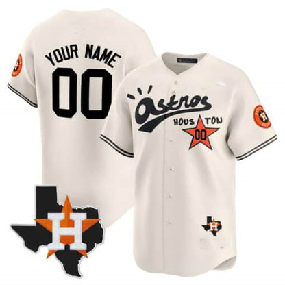 Custom Houston Astros Cactus Jack Style Vapor Premier Limited – All Stitched Baseball Jersey view 4
